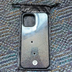 SOLD iPhone 12 Pro Max black sparkle loopy case